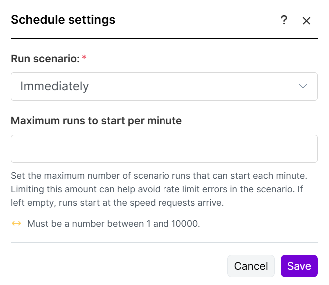 scheduling setting scheduling setting